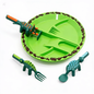 NÆL® Dino Kindergeschirr Set – BPA-freies Esslernset mit Besteck