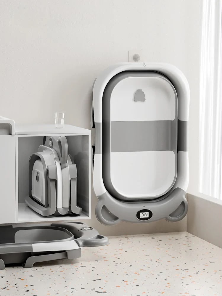 NÆL® Baby Spa Badewanne™ – Faltbare Babybadewanne mit Thermometer