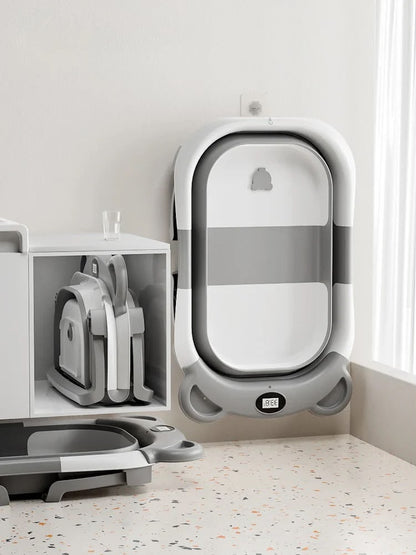 NÆL® Baby Spa Badewanne™ – Faltbare Babybadewanne mit Thermometer