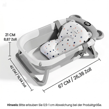 NÆL® Baby Spa Badewanne™ – Faltbare Babybadewanne mit Thermometer