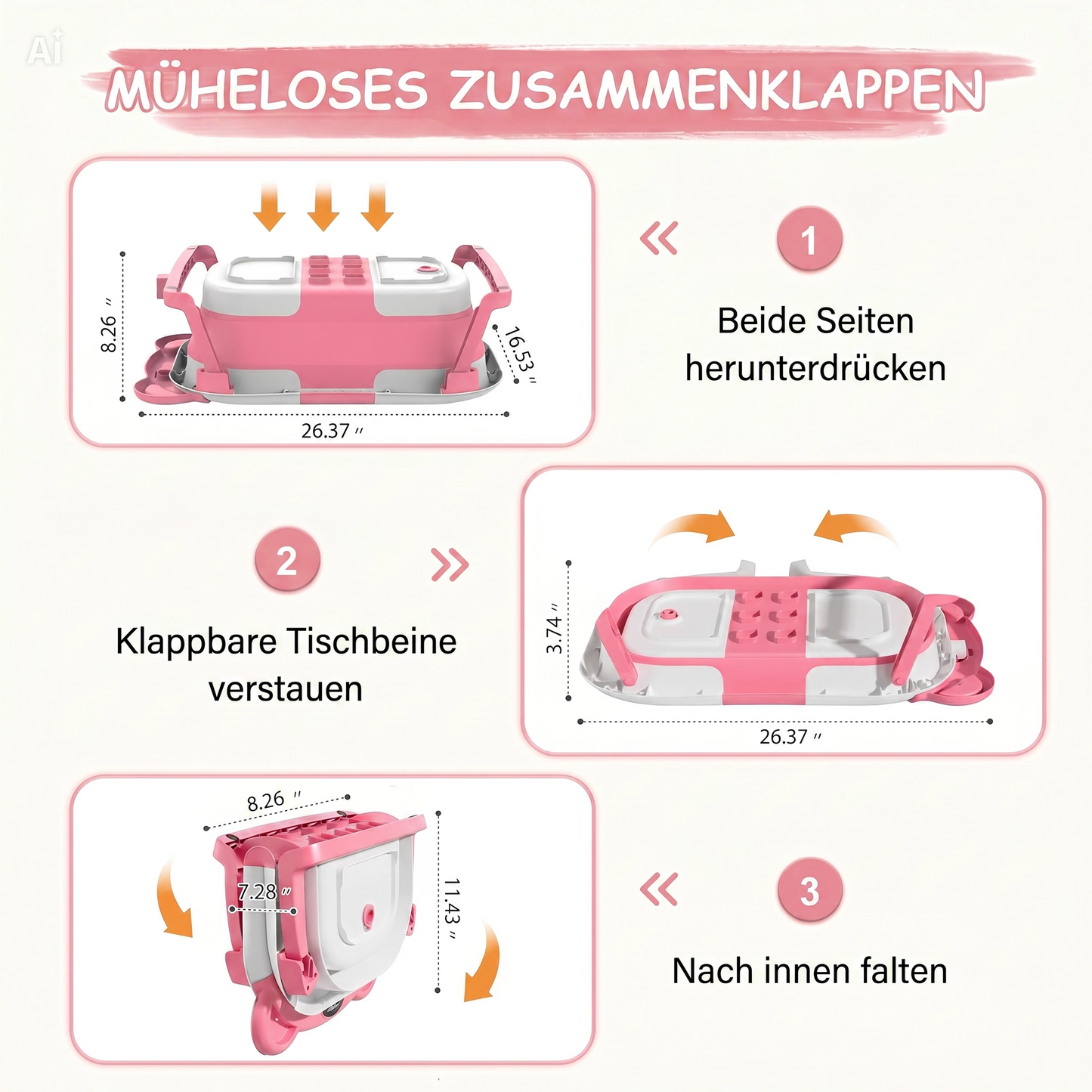 NÆL® Baby Spa Badewanne™ – Faltbare Babybadewanne mit Thermometer