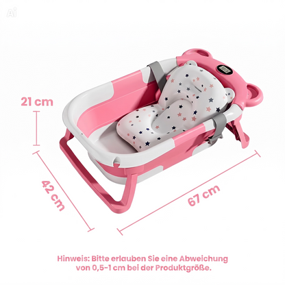 NÆL® Baby Spa Badewanne™ – Faltbare Babybadewanne mit Thermometer