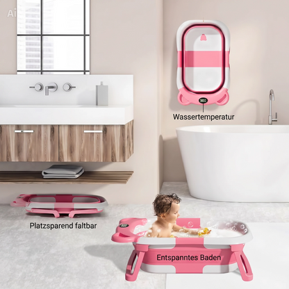 NÆL® Baby Spa Badewanne™ – Faltbare Babybadewanne mit Thermometer