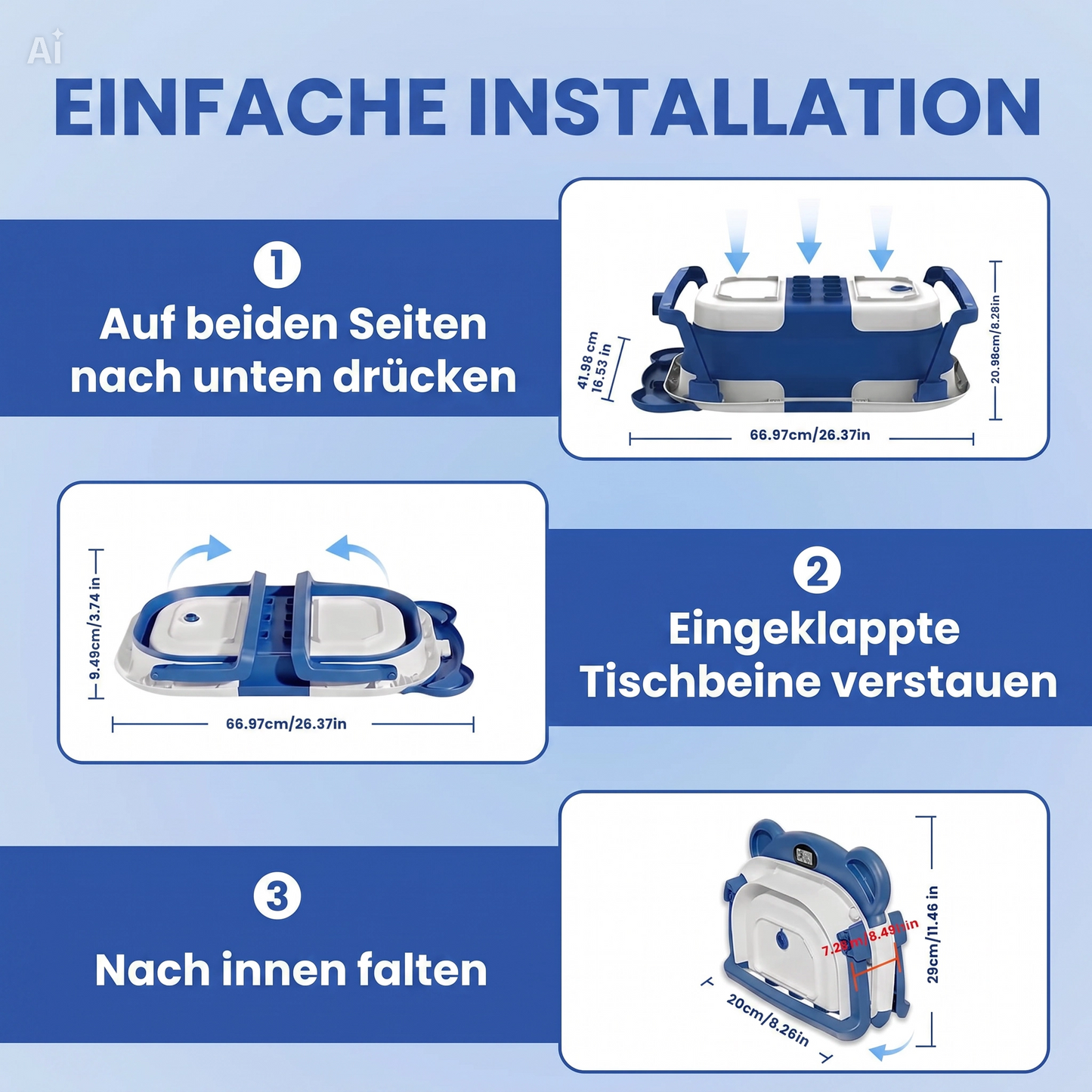 NÆL® Baby Spa Badewanne™ – Faltbare Babybadewanne mit Thermometer