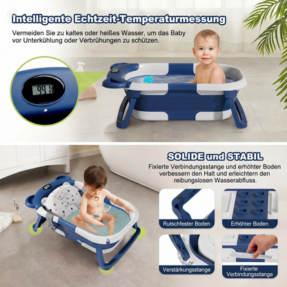 NÆL® Baby Spa Badewanne™ – Faltbare Babybadewanne mit Thermometer